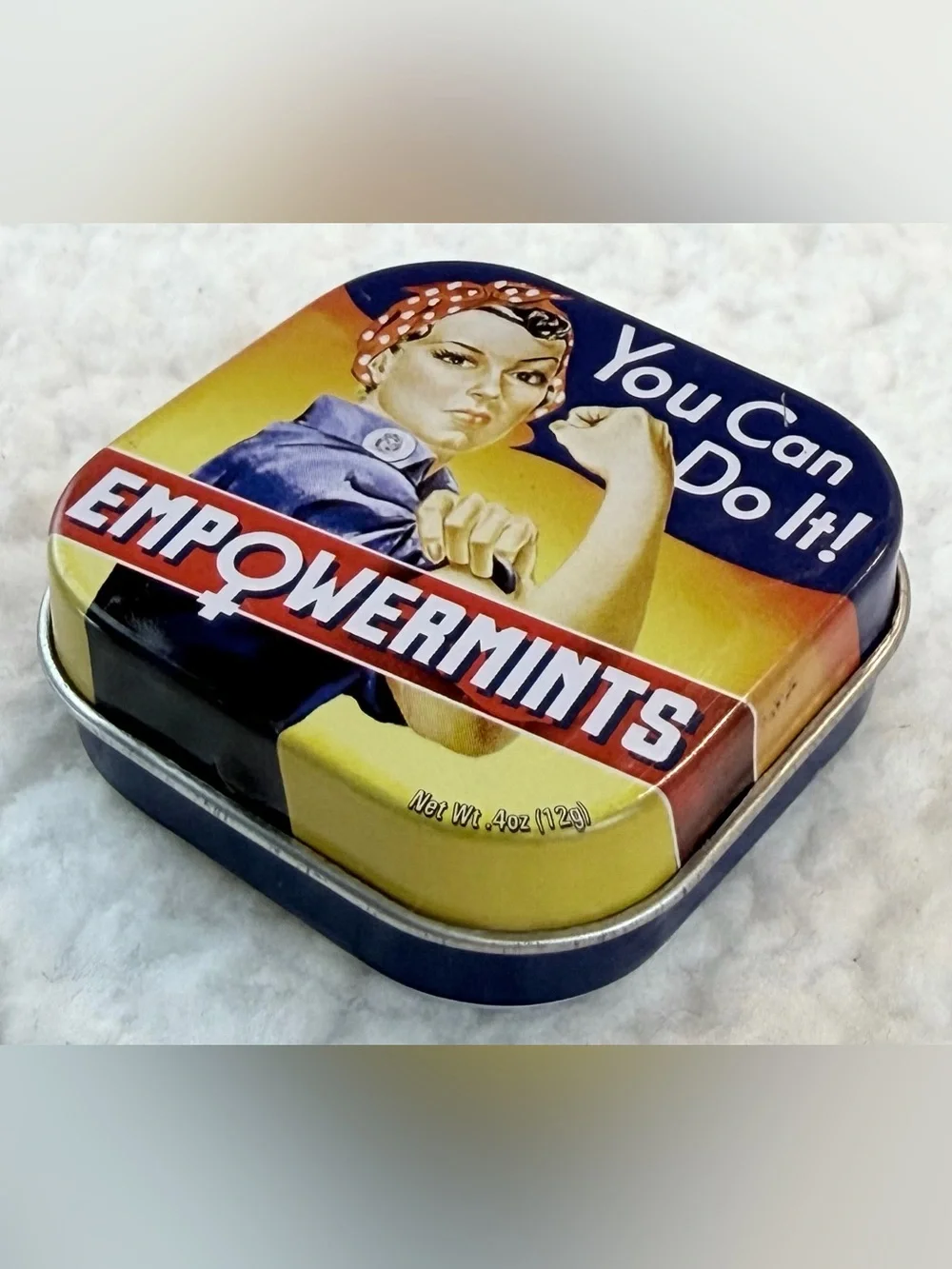 THE UNEMPLOYED PHILOSOPHERS GUILD • “Empowermints” Rosie the Riveter Mini Tin